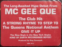 MC Gee Que : A Strong Rhyme To Step To / Give It Up (12")