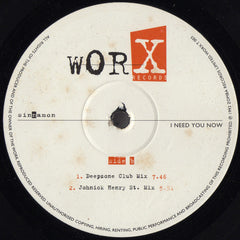 Sinnamon : I Need You Now (12")