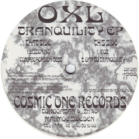 OXL : Tranquility EP (12", EP)