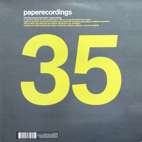 Julius Papp Featuring Roger Glenn : Imaginary Voyage (12")
