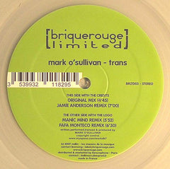 Mark O'Sullivan : Trans (12", Cle)