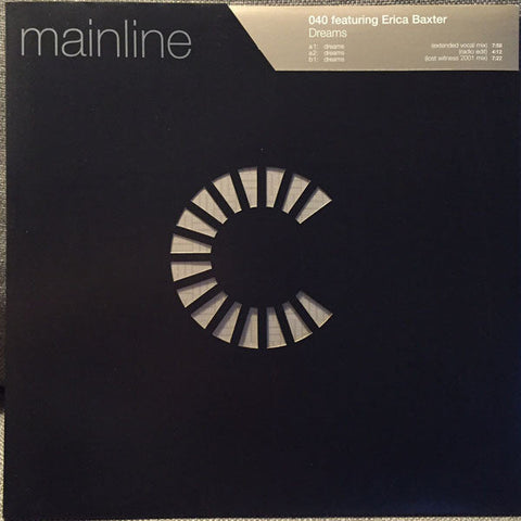 040 Featuring Erica Baxter : Dreams (12", Promo)