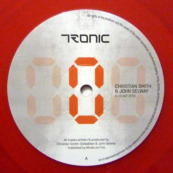 Christian Smith & John Selway : Count Zero  (12", Red)