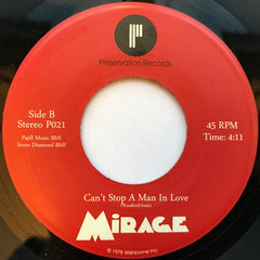 Mirage (62) : Just Cause I'm Guilty / Can't Stop A Man In Love (7")