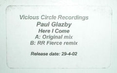 Paul Glazby : Here I Come (12", Promo)