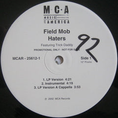 Field Mob Featuring Trick Daddy : Haters (12", Promo)