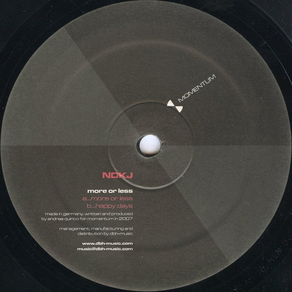 NDKj : More Or Less (12")