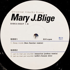 Mary J. Blige : Deep Inside (12", Promo)