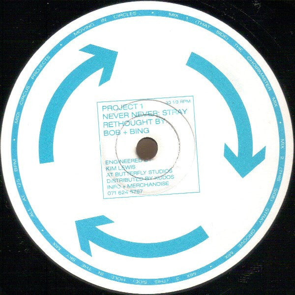 Lush Versus Drum Club : Never Never: Stray (Rethought By Bob + Bing) (12", Single, Ltd, P/Unofficial)