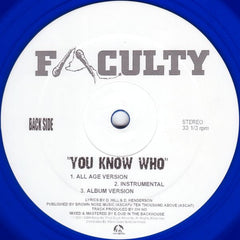 Faculty : That Pay / You Know Who (12", Blu)