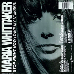 Maria Whittaker : Stop Right Now (Take My Number) (12")