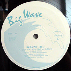 Maria Whittaker : Stop Right Now (Take My Number) (12")