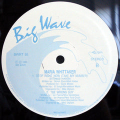 Maria Whittaker : Stop Right Now (Take My Number) (12")