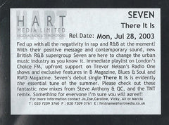 Seven (15) : There It Is (12", Promo)