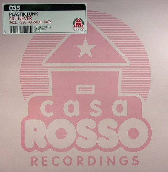 Plastik Funk : No Never (12")