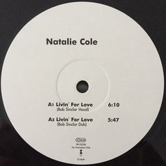Natalie Cole : Livin' For Love (12", Promo)