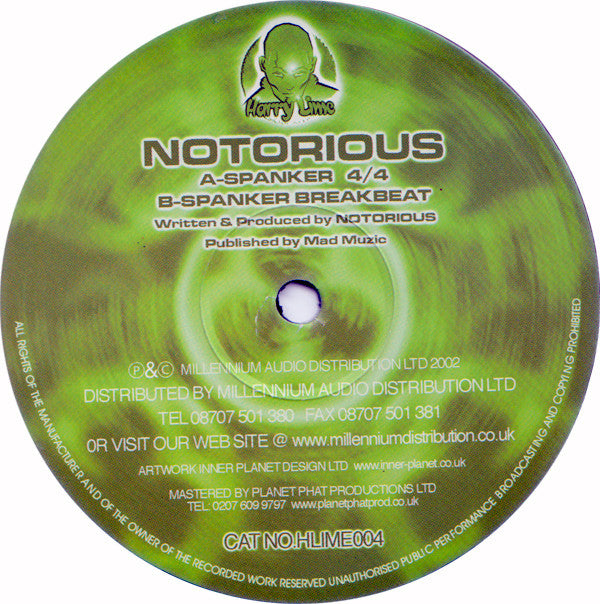 Notorious : Spanker 4/4 / Spanker Breakbeat (12")