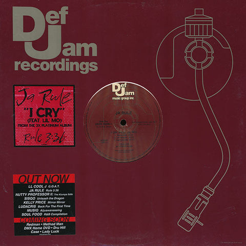 Ja Rule : I Cry (12", Promo)