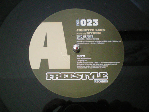 Juliette Leon Featuring Myron : Two Hearts (12")