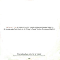 Alexia : The Music I Like (12", Promo)
