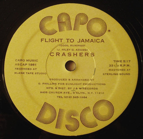 Crashers : Flight To Jamaica (Cool Runings) (12")