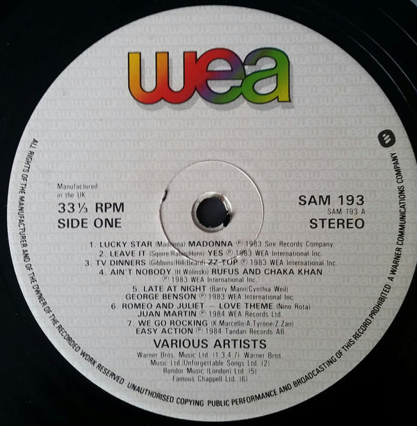 Various : WEA Compilation Album (LP, Comp)