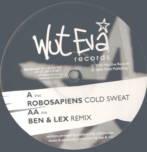 Robosapiens : Cold Sweat (12")