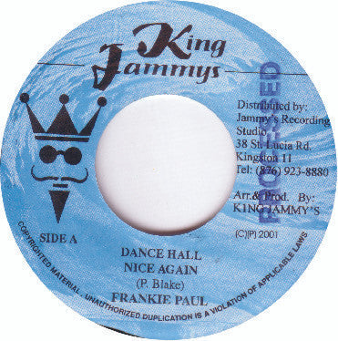 Frankie Paul : Dancehall Nice Again (7")
