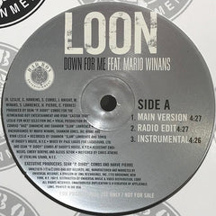 Loon : Down For Me (12", Promo)