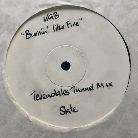 KGB : Burning Like Fire (Remix) (12", S/Sided, Promo)