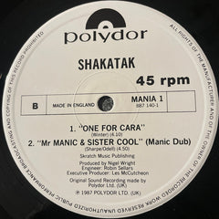 Shakatak : Mr. Manic & Sister Cool (Manic Cuts) (12")