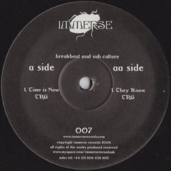 TRG : Time Is Now / They Know (12")