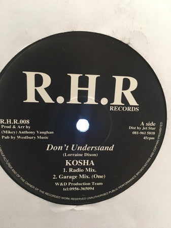 Kosha (5) : Don't Understand (12")