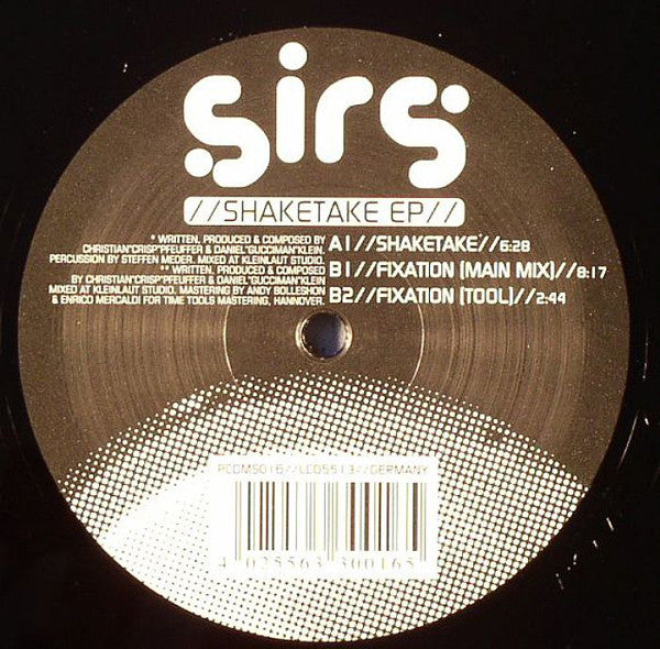 SIRS! : Shaketake EP (12", EP)