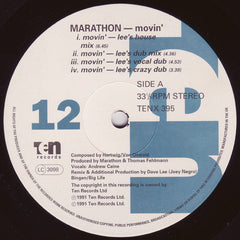 Marathon : Movin' (12", Single)