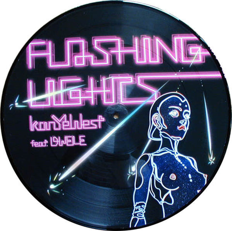 Kanye West Feat. Dwele : Flashing Lights (12", Single, Pic)
