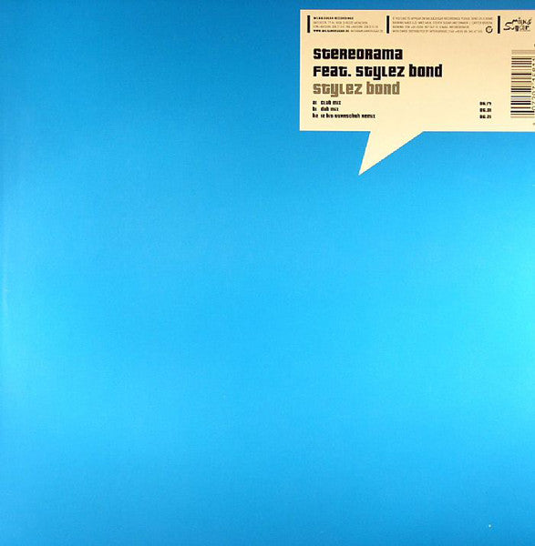 Stereorama Feat. Stylez Bond : Stylez Bond (12")