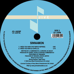 Sinnamon : I Need You Now (12", RE, RM)