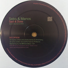 Seba & Robert Manos : Evergreen (2x12", EP)