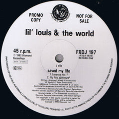 Lil' Louis & The World : Saved My Life (2x12", Promo)