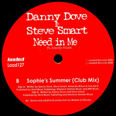 Danny Dove & Steve Smart ft. Amanda Wilson : Need In Me (12")