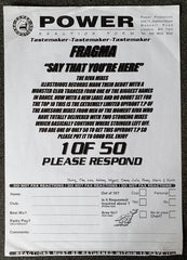 Fragma : Say That You're Here (12", W/Lbl, Sti)