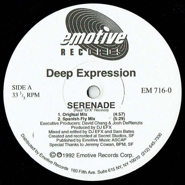 Deep Expression : Serenade (12")