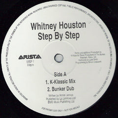 Whitney Houston : Step By Step (12", Promo)
