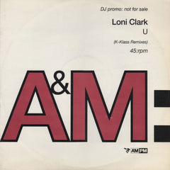 Loni Clark : U (K-Klass Remixes) (12", Single, Promo)