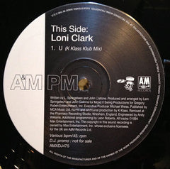 Loni Clark : U (K-Klass Remixes) (12", Single, Promo)
