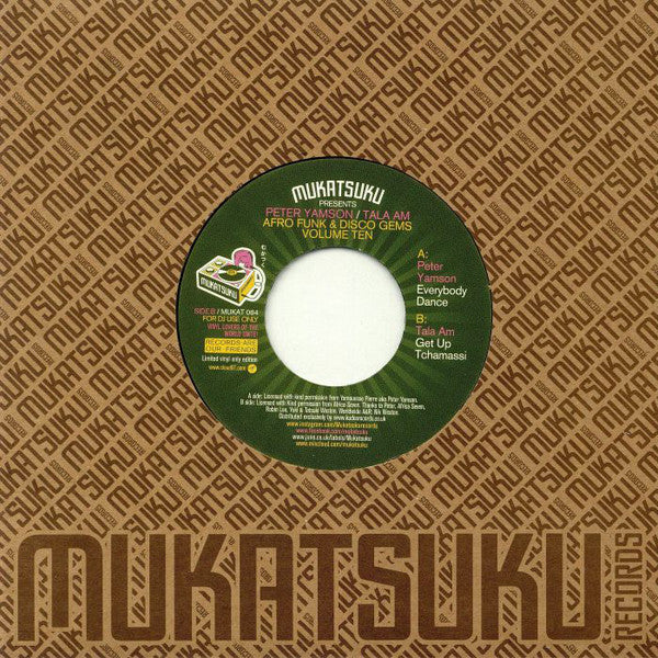 Peter Yamson / Tala André Marie : Afro Funk & Disco Gems Volume Ten (7", Ltd)