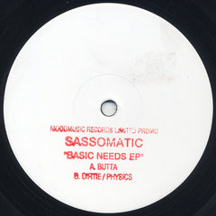 Sassomatic : Basic Needs EP (12", EP, Ltd, Promo, W/Lbl, Sta)