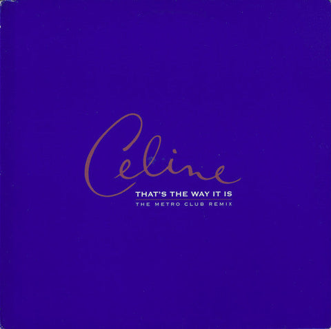 Céline Dion : That's The Way It Is (12", Single, Promo)