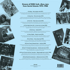 Various : Groove Of ESSR: Funk, Disco, Jazz From Soviet Estonia (LP, Comp)